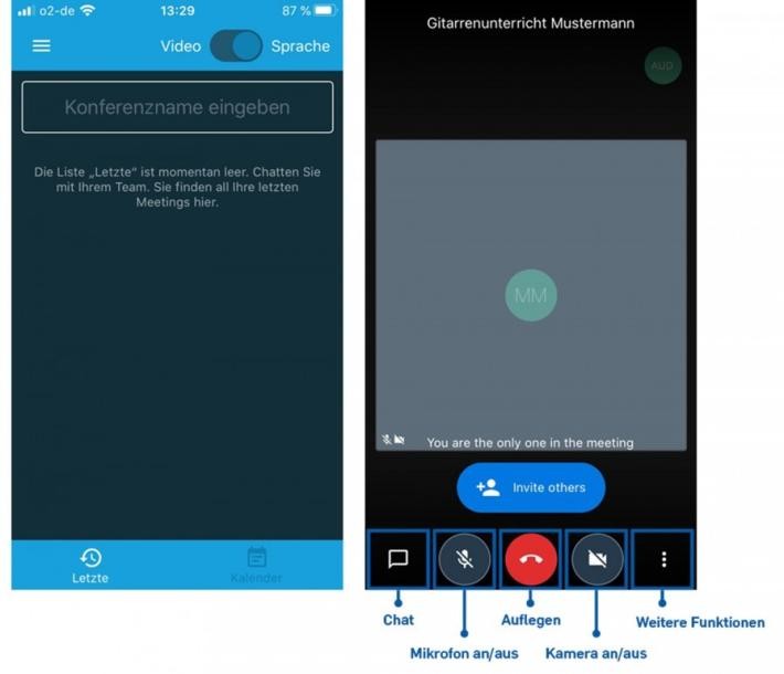 Screenshot Mobilgeräte Ansicht Brusl Babbld!