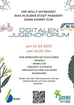 Flyer digitales Jugendforum