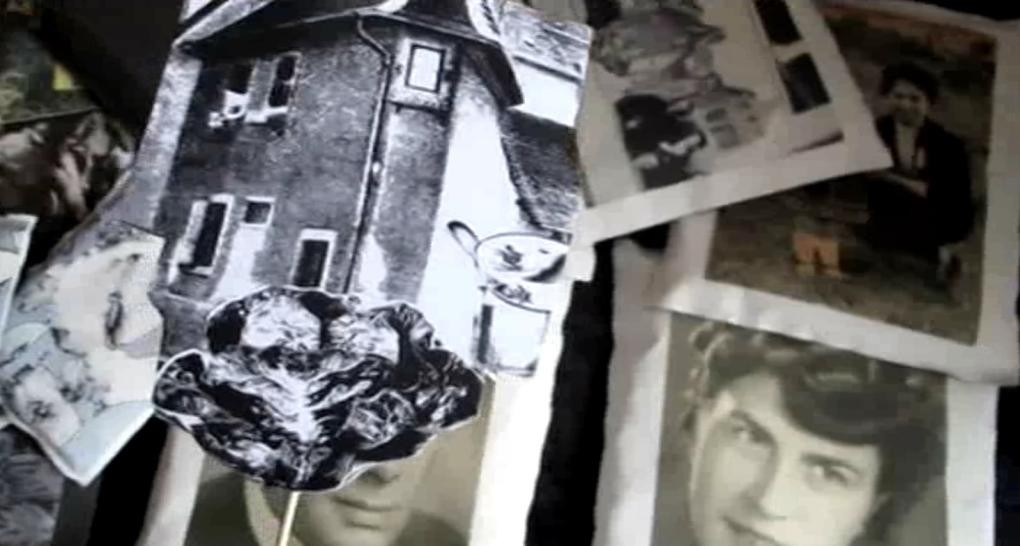Collage mit alten Schwarz-Weiß-Fotos