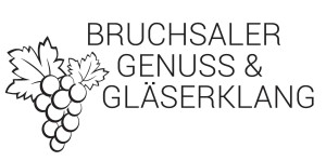 Logo mit Schriftzug "Bruchsaler Genuss und Gläserklang"