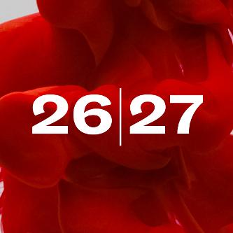 Schmuckgrafik mit den Zahlen 26 und 27 Schmuckgrafik mit den Zahlen 26 und 27