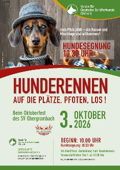 Hundesegnung mit Hunderennen beim Schäferhundeverein Obergrombach