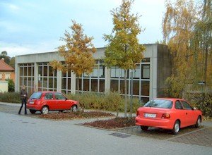 Foto der Turnhalle der Burgschule Obergrombach