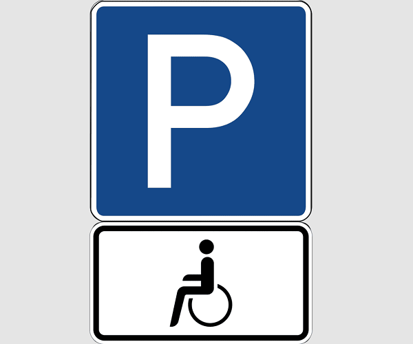 Kartenausschnitt Behindertenparkplätze