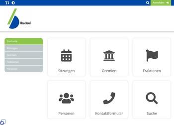 Screenshot zum Ratsinformationssystem