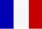 Bild zeigt die Nationalflagge von Frankreich: blau, weiß, rot vertikal gestreift