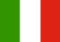 Bild zeigt die Nationalflagge von Italien: grün, weiß, rot vertikal gestreift