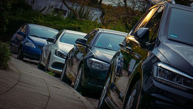 Geparkte Autos