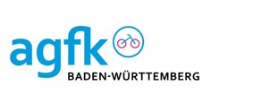 Logo der AGFK und Fahrrad