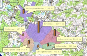 Plan Gemarkung Bruchsal